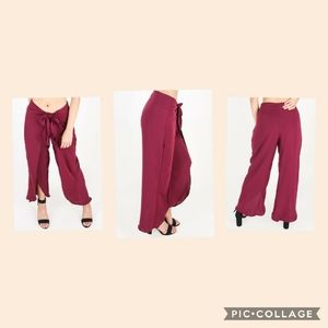 Tulip pants BURGUNDY